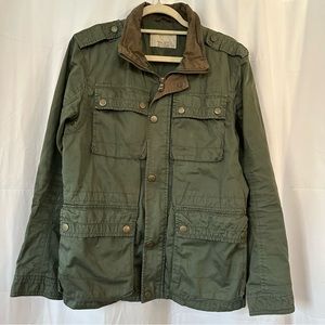 Zara Men’s Green Military Coat Size M